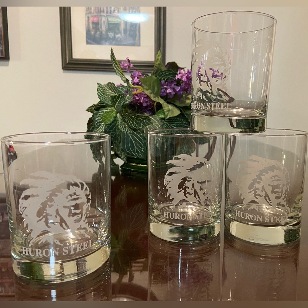 Set of Huron Steel Highball Whiskey Glasses | 8oz | Set of (4)